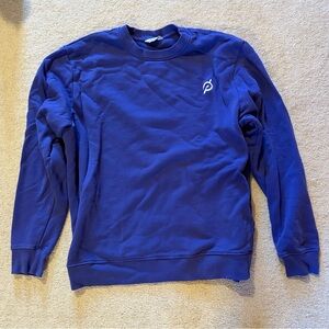 Peloton Men's Crewneck Sweater in Deep Blue